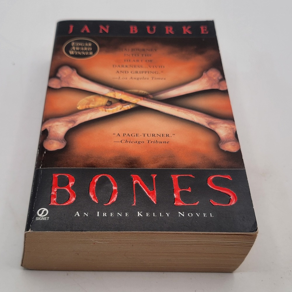 Jan Burke Bones Paperback First Signet Printing Irene Kelly Novel Good